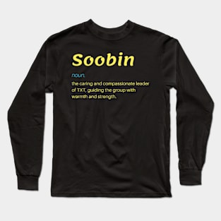 Definition of Soobin TXT Long Sleeve T-Shirt